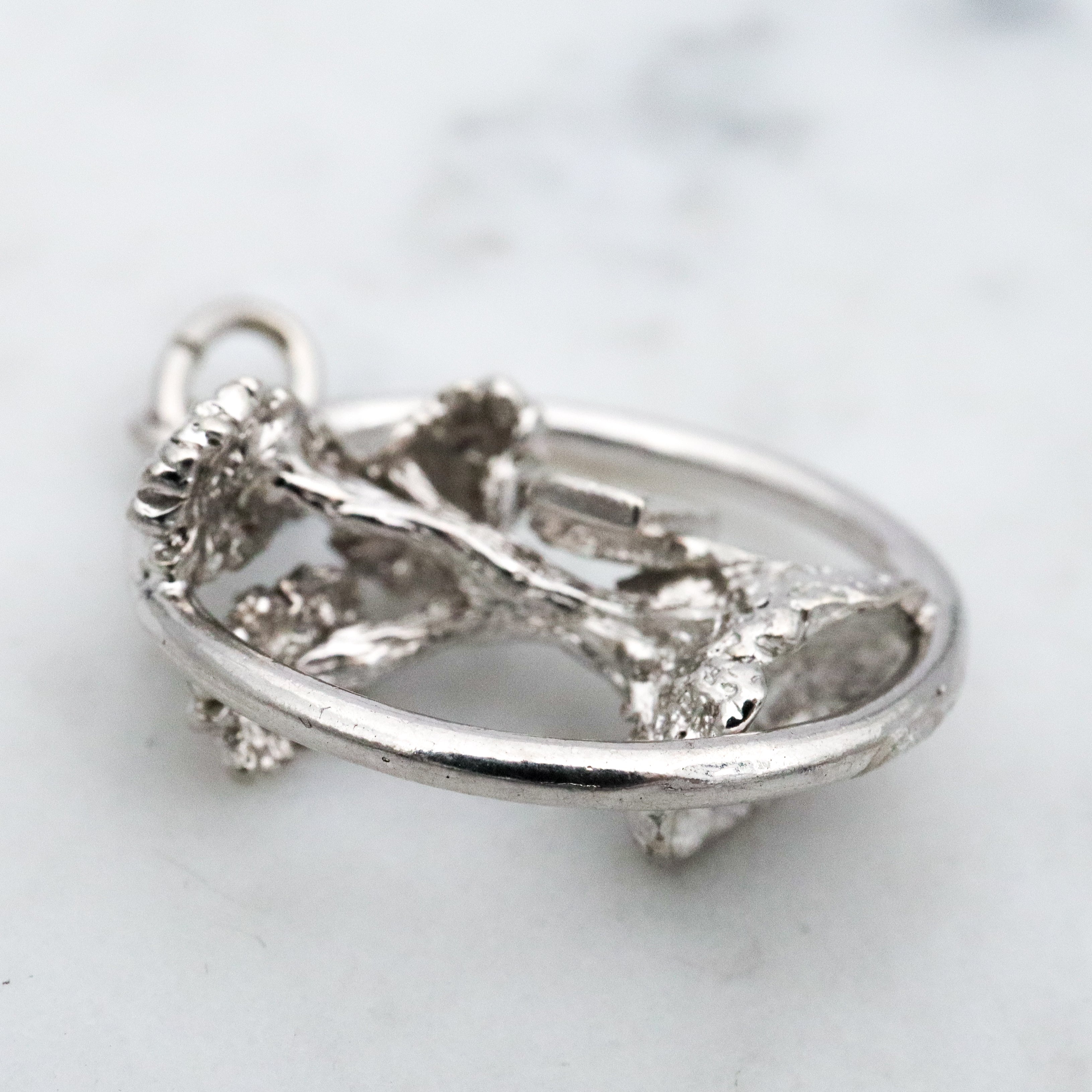 Vintage sterling "Carmel" tree pop-out charm pendant